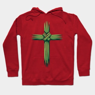 Palm Sunday Leaves Church Christian Easter Cross Christian Hoodie